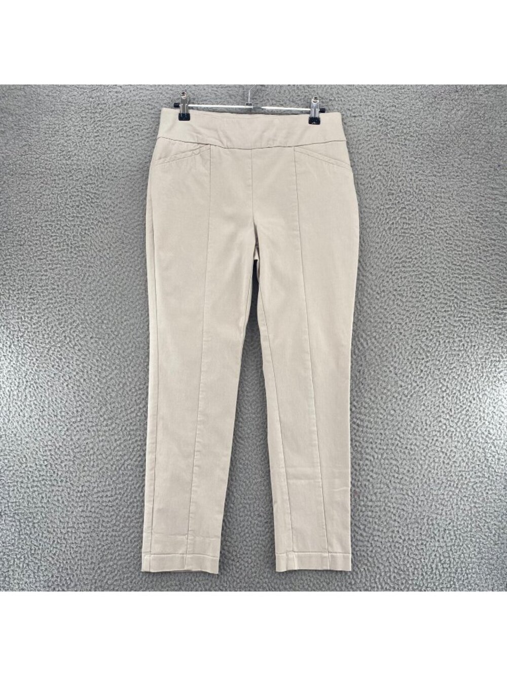 Chicos Pants Womens 0 US 4 Beige Perfect Stretch Fabulously Slimming Ankle Work